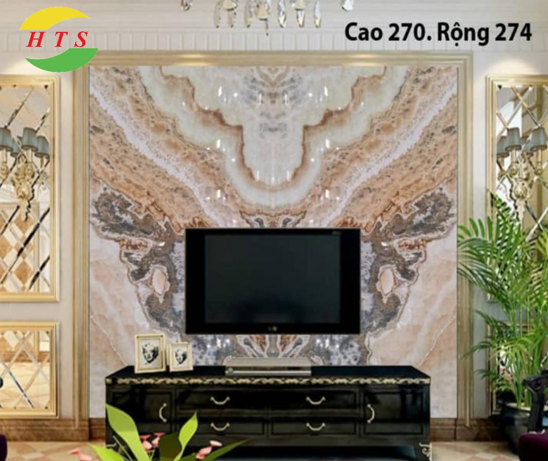 tranh đá ốp tivi phong cách Tân cổ điển 